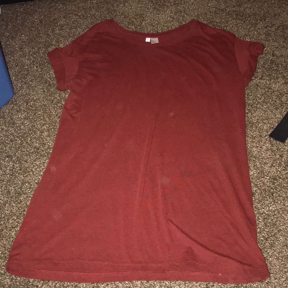 Small T-shirt dress burnt orange H&M